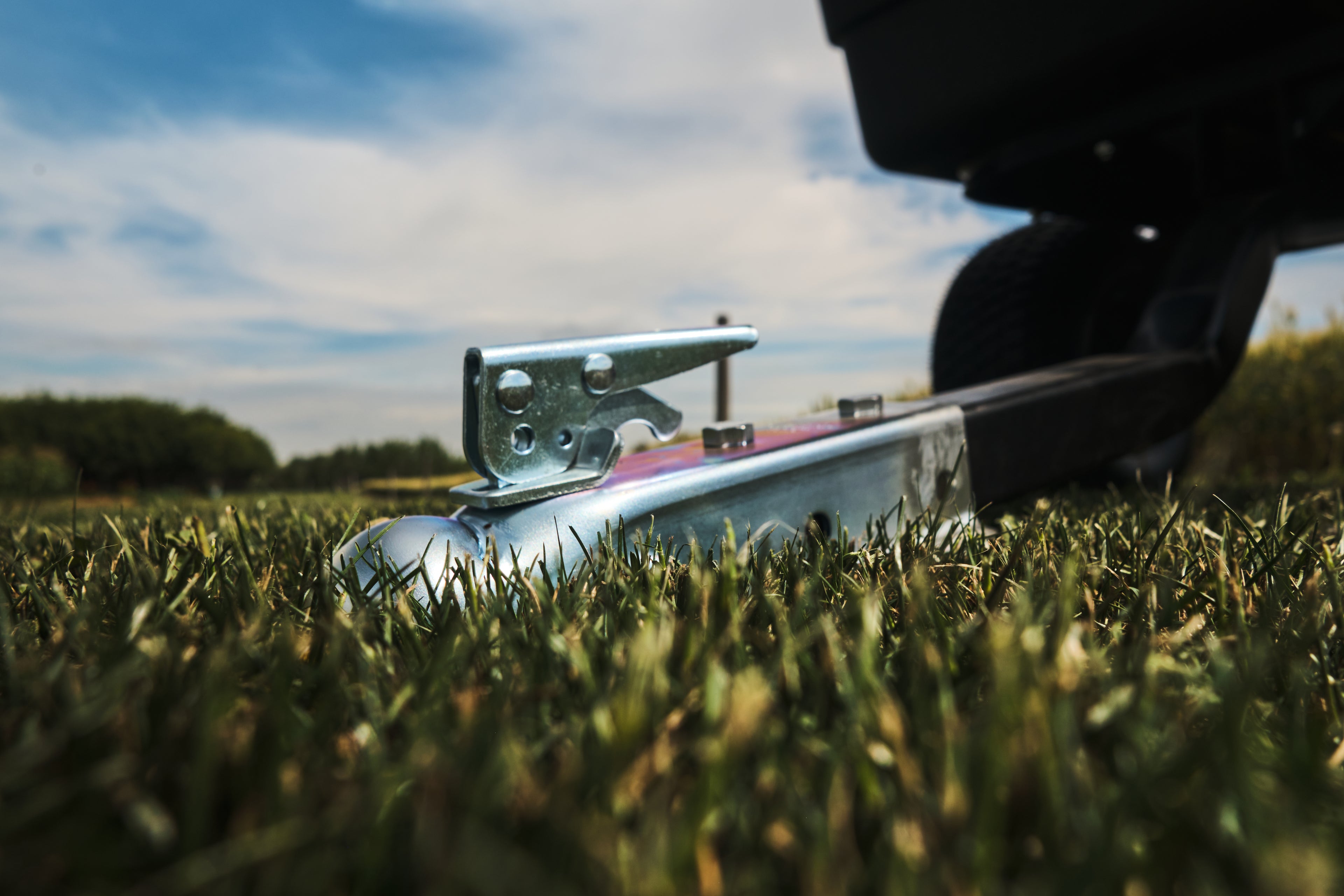 REX Equipment Trailer Hitch Attachment in a Canadian Farm Field
