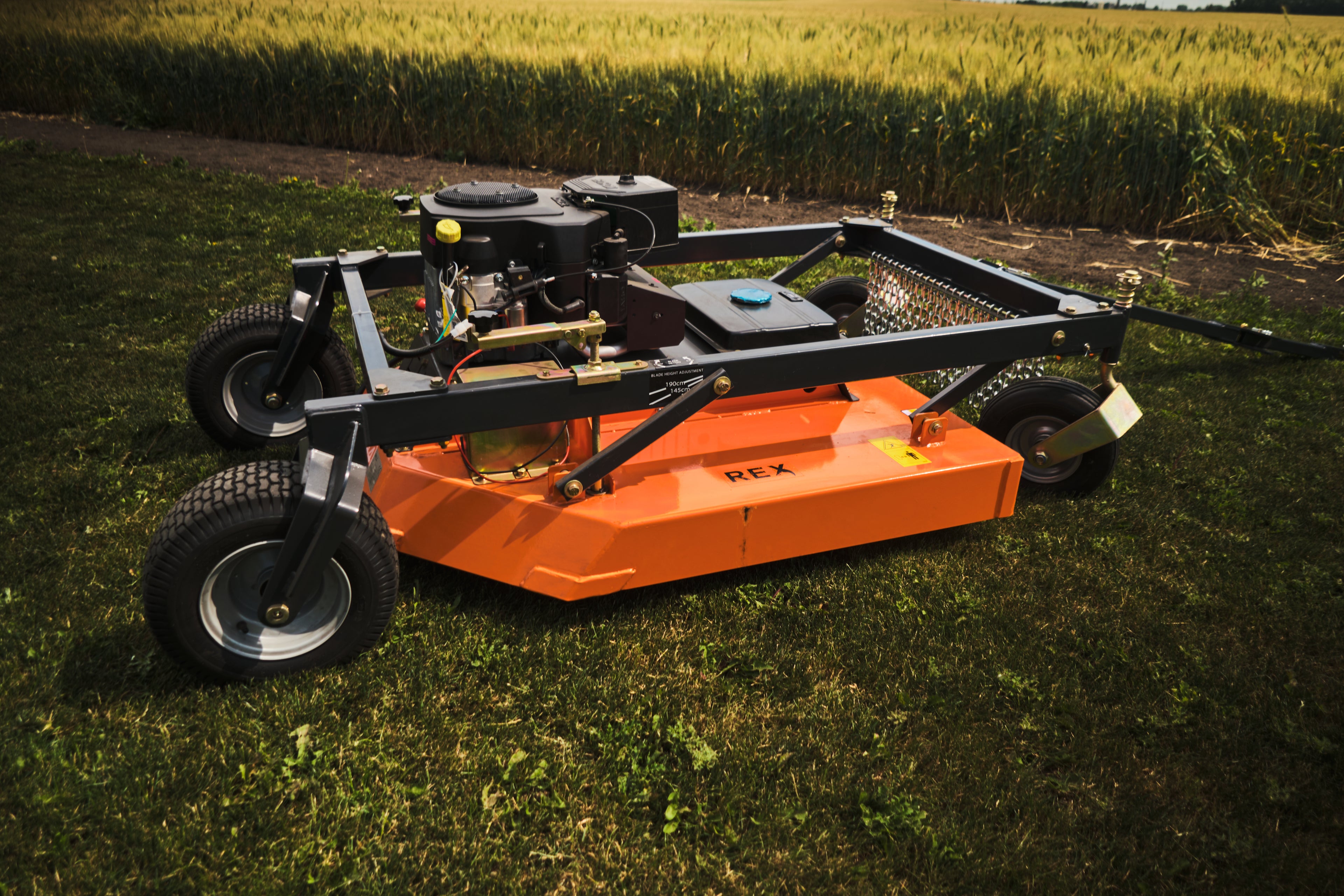 REX Equipment Flail Mower in a Canadian Farm Field